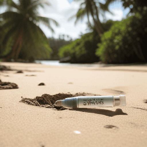 Illustration of Syringes Wash Ashore in Suva