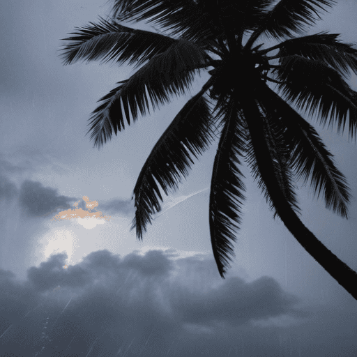 Illustration of TD01F to bring wind gusts of 55km/ph and heavy rain