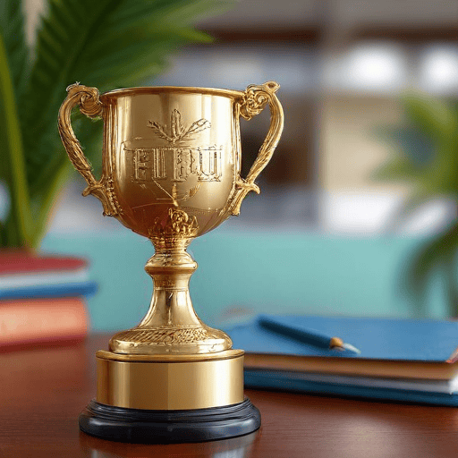 Illustration of Tagitagi Sangam Year 8 student praised for 491/500 exam marks