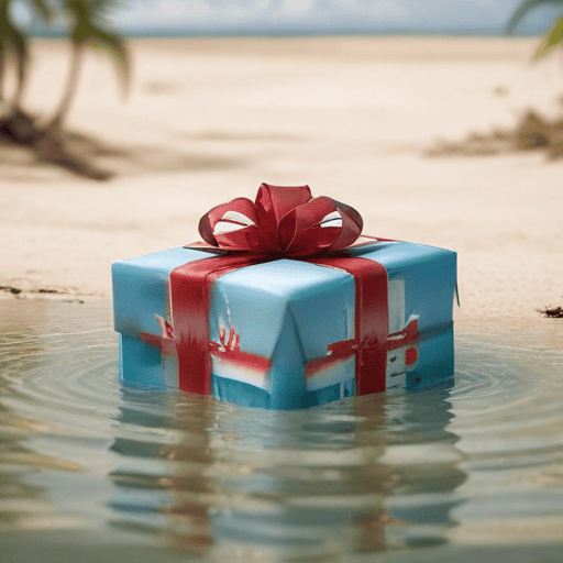 Illustration of Taufa family farewells granny for Lakeba Xmas