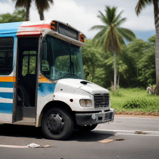 Illustration of Ten airlifted to hospital after bus rolls