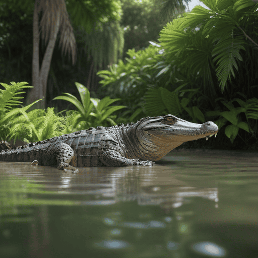 Illustration of The crocodile connect