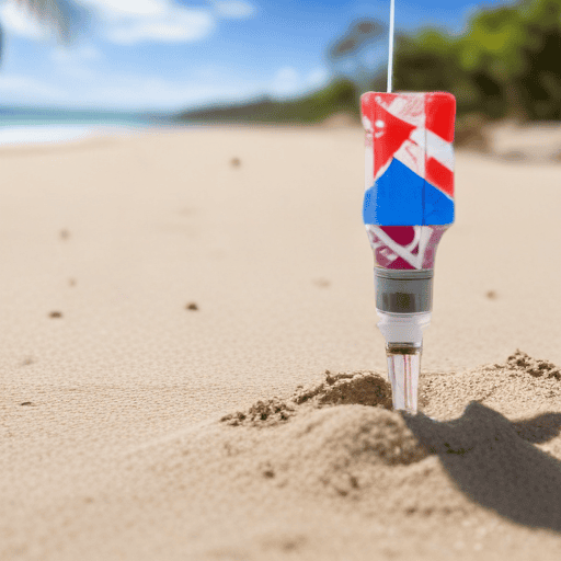 Illustration of Tide of Danger: Syringes Mysteriously Wash Ashore Vatuwaqa Beach