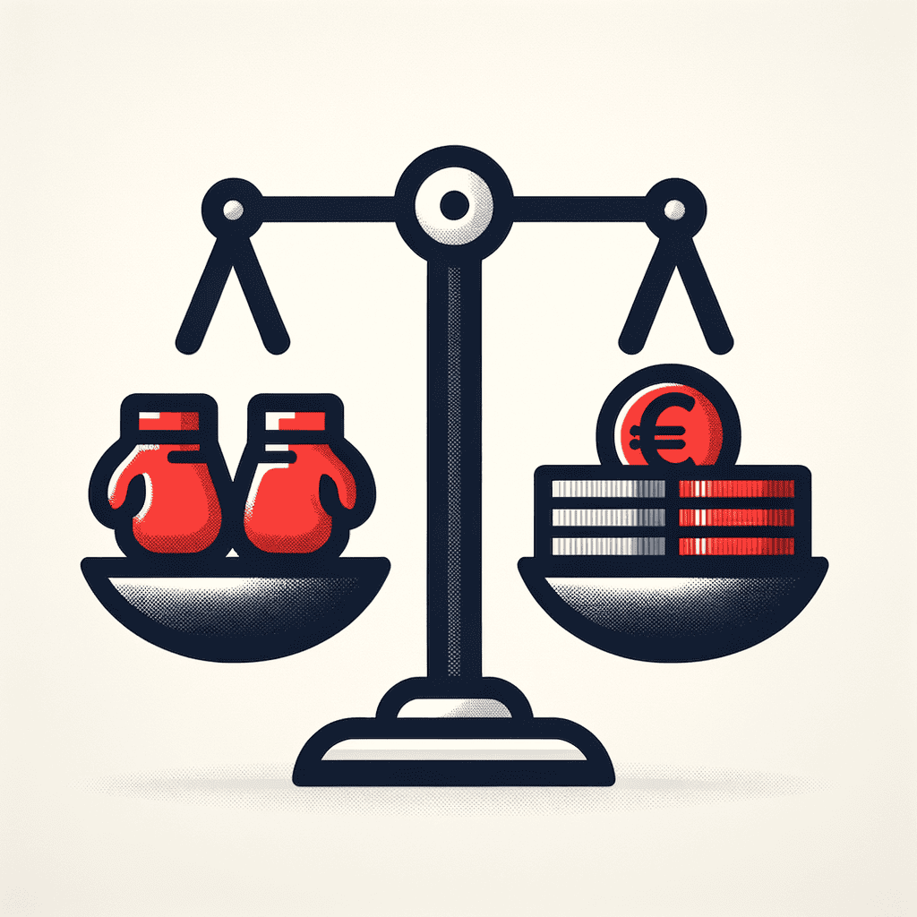 Illustration of Titles vacated because of weight and fight pay