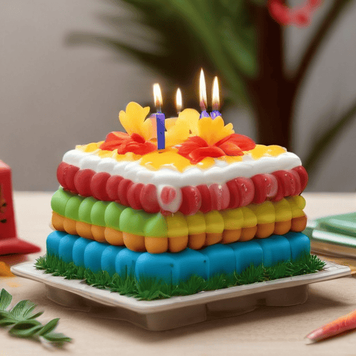 Illustration of Triple celebration for family