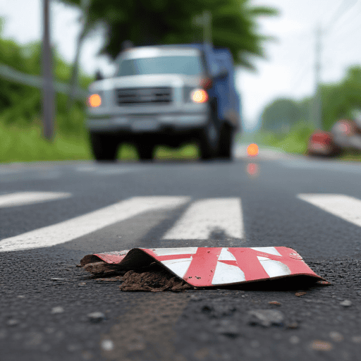 Illustration of Truck driver dies in road accident