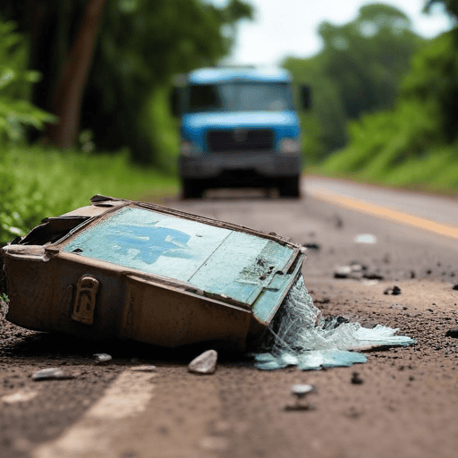 Illustration of Truck driver dies in road accident