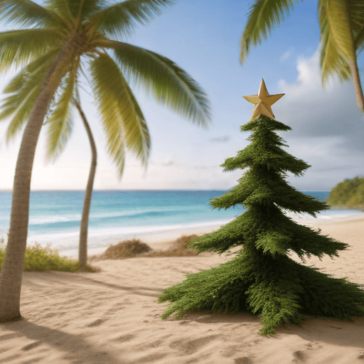 Illustration of Unique Christmas tree promotes sustainability