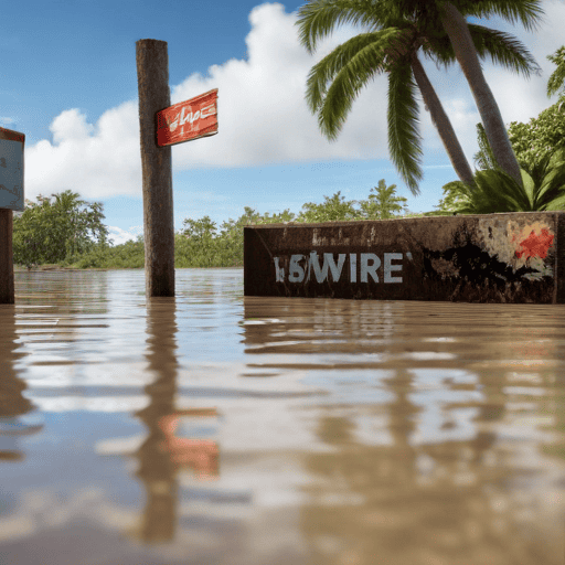 Illustration of Warning – do not consume dead animals after a flood