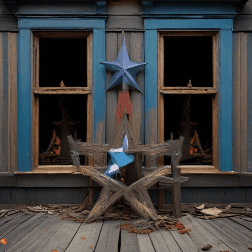 Illustration of Widow Loses Home, Belongings in Fire