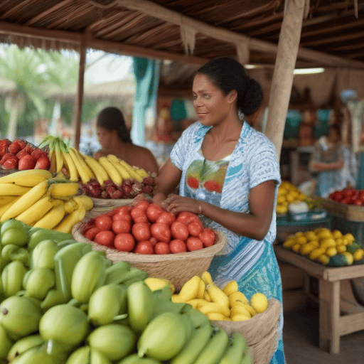 Illustration of Women Entrepreneurs Shine at Suva Christmas Market