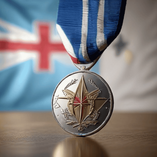 Illustration of Youth leader receives Vanuatu Independence Medal