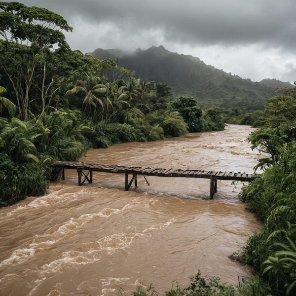 Illustrative image related to April 17, 2026: Fiji Braced for Widespread Showers, Thunderstorms and Local Flood Risk as Trough Lingers Over Northern and Eastern Fiji.