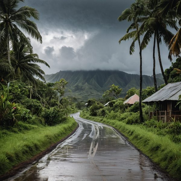 Illustrative image related to April 17, 2026: Fiji Braces for Widespread Showers, Thunderstorms and Flash Flood Risk as New Trough Approaches Sunday.