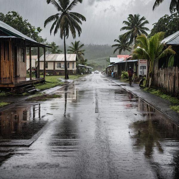 Illustrative image related to April 18, 2026: Fiji Braces for Widespread Showers, Thunderstorms and Flash Flood Risk as Low-Pressure Troughs Move Across the Group.
