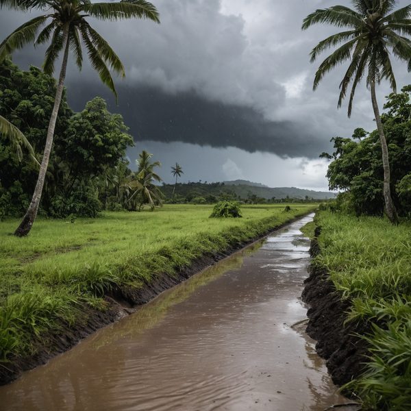 Illustrative image related to April 20, 2026: Fiji Under Heavy Rain Alert as Trough Brings Widespread Showers, Thunderstorms and Flood Risk.