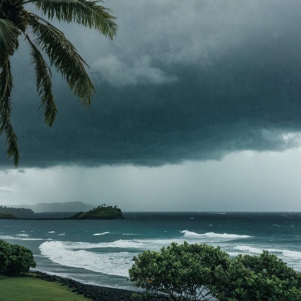 Illustrative image related to April 23, 2026: Fiji on Heavy Rain Alert with Coastal Inundation Warnings Across Southern Coasts and Thunderstorm–Flash Flood Risk Tonight.