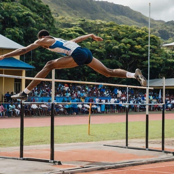 CMF College Twins Regina and Josephine Waqatabu Win Gold and Bronze in Fiji Junior High Jump