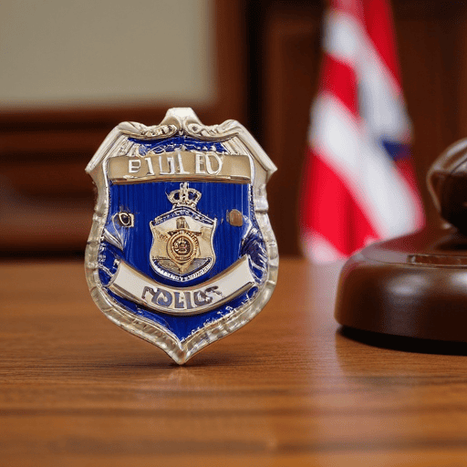 Illustration of Drugs accused police officer given bail