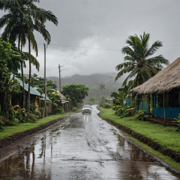 Illustrative image related to Fiji Braces for Widespread Heavy Showers and Thunderstorms as Trough Lingers, Flash Flood Risk Across Low-Lying Areas (April 16, 2026).
