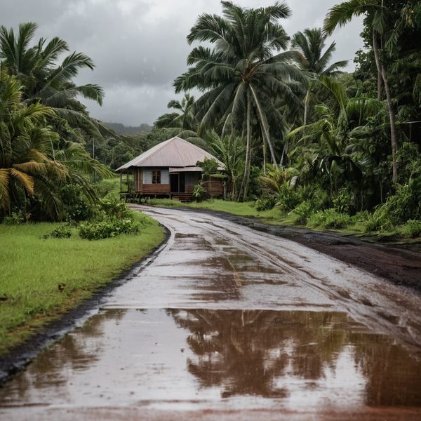 Illustrative image related to Fiji Under Heavy Rain Alert as Trough Spurs Widespread Showers and Thunderstorms on 21 April 2026; Flash Flood Risk Lingers into Wednesday.