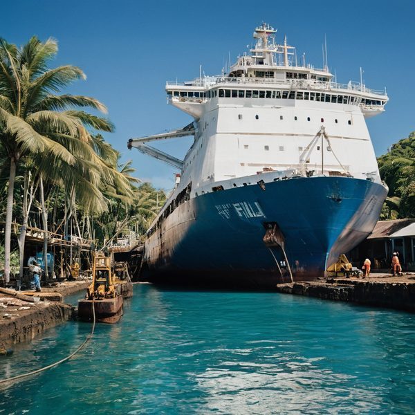 Illustrative image related to Fiji MSAF grants temporary sailing clearance after post-repair inspection; vessel to return to dry dock for further checks.