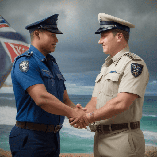 Illustration of Fiji Police welcomed third cohort of NZ Police under the Duavata Partnership agreement