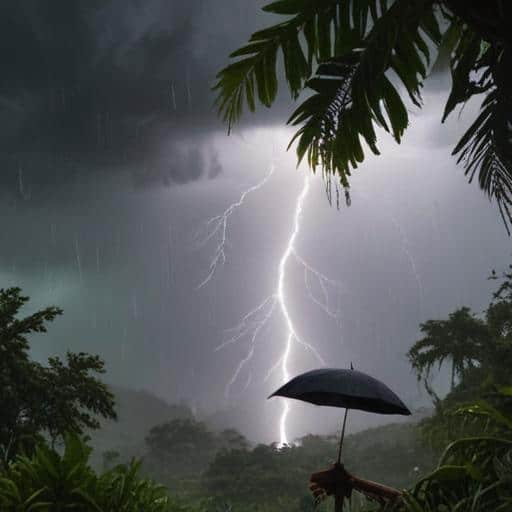 Heavy Rain Alert Issued for Eastern Fiji: Thunderstorms and Flash Flooding Warning