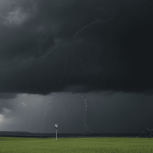 Illustration of Heavy rain and thunderstorms to affect Fiji Group