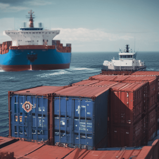 Illustration of Man arrested after drug raid on a shipping vessel