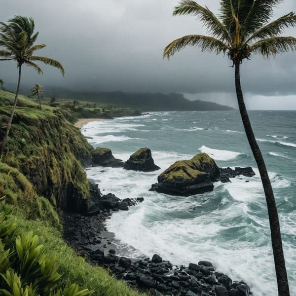 May 3, 2026: Fiji under Strong Wind Warning with Gusts to 55 km/h and Heavy Rain Alert Across Viti Levu, Lau and Kadavu as Trough Lingers