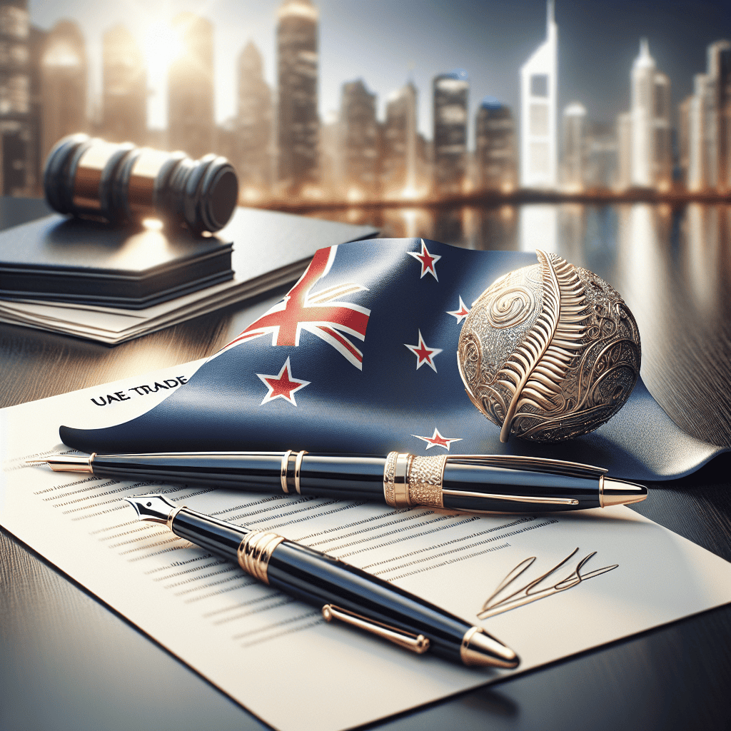 Illustration of NZ Prime Minister: NZ-UAE trade deal to cut export tax by 98.5 percent