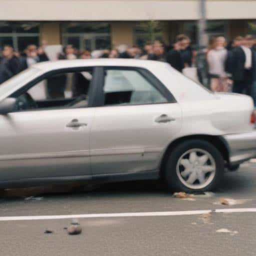 Parking Lot Chaos: Vehicle Crashes into Crowd Before Major Soccer Match