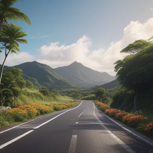 Road works underway in Gau