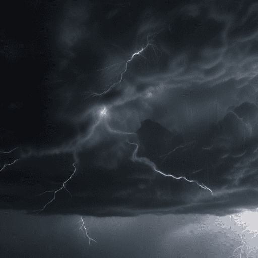 Illustration of Severe thunderstorm and heavy rainfall warning issued for parts of Fiji