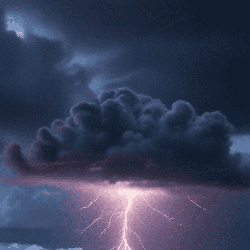Illustration of Severe thunderstorm and heavy rainfall warning issued for parts of Fiji