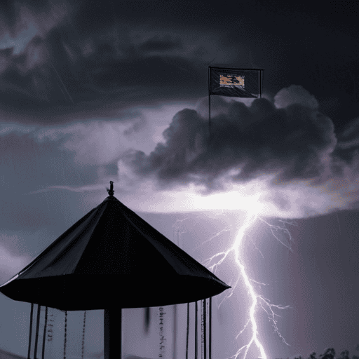 Illustration of Severe thunderstorm and heavy rainfall warning issued for parts of Fiji