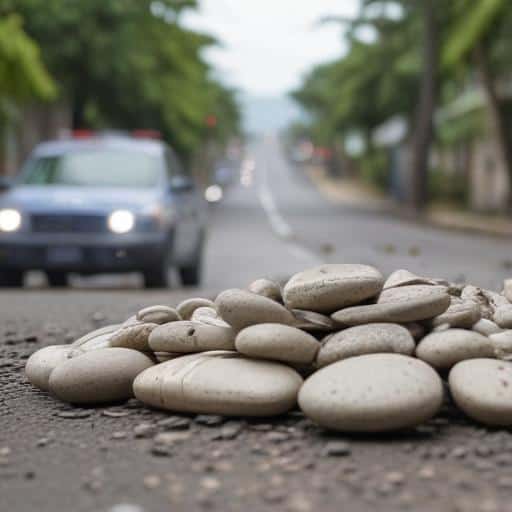 Teen Charged After Throwing Stones at Police Vehicle in Nabua