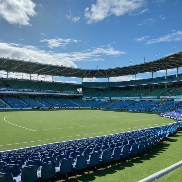 Illustrative image related to Tevita Waranivalu nets first professional OFC Pro League goal for Tahiti United at Suva's HFC Bank Stadium.