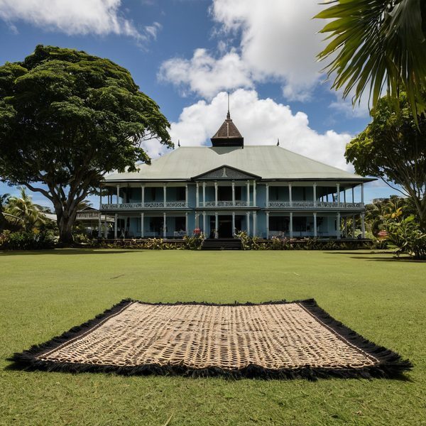 Illustrative image related to Tongan King Tupou VI to lead tribute as Ratu Epeli Nailatikau lies in state at Fiji's State House.