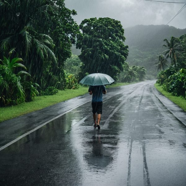 Illustrative image related to Trough Brings Heavy Showers, Isolated Thunderstorms and Flood Risk Across Viti Levu, Yasawa, Lau and Kadavu on Thursday, April 16, 2026.